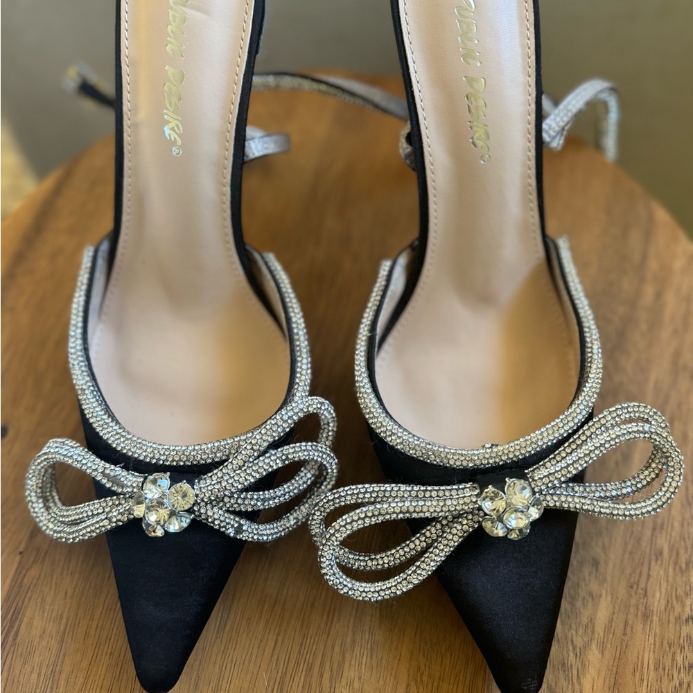 Public Desire Wrap Around Bow Heels